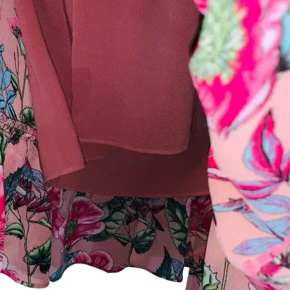 For Love And Lemons Churro Mini Dress in Pink Flamenco XS - Picture 9 of 12